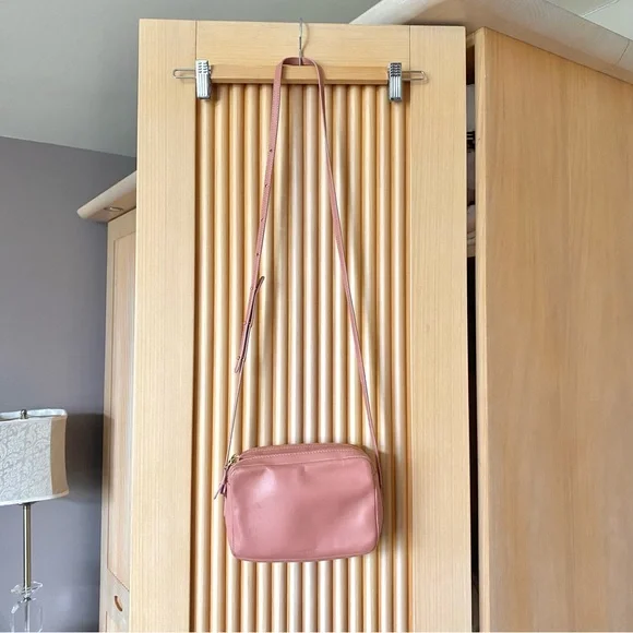 Mansur Gavriel Double Zip Leather Crossbody Bag blush pink - Picture 3 of 16